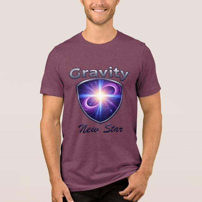 Birth of a Star – Cosmic Gravity Emblem T-Shirt (Frente)