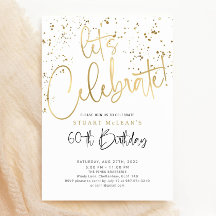 Birthda Imprimível do Convite de festas de Celebra