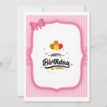 Birthday card pinky