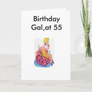 Birthday Gal, design do Cartão Saudável 55 por Sar