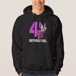 Birthday Girl 4 Womens Fairy Love Camisetas Aniver