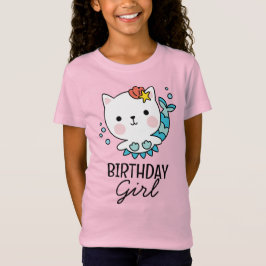 Birthday Girl | Camiseta de nascimento de gato