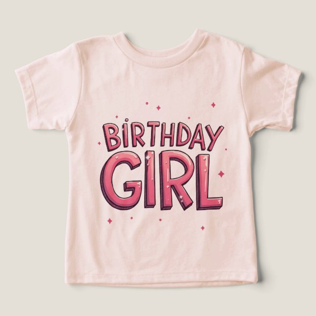 Birthday Girl T-shirts (Design frontal)
