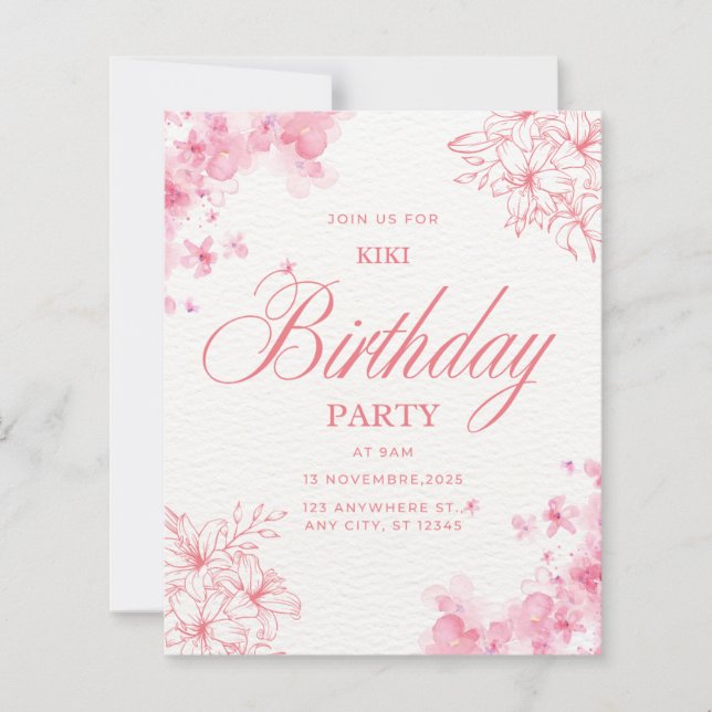 Birthday invitation (Frente)
