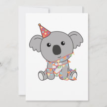 Birthday Koala Para Crianças Um Cartão De Férias D