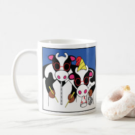 Birthday Moosicians na clássica caneca branca de c