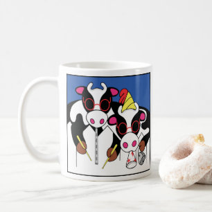 Birthday Moosicians na clássica caneca branca de c