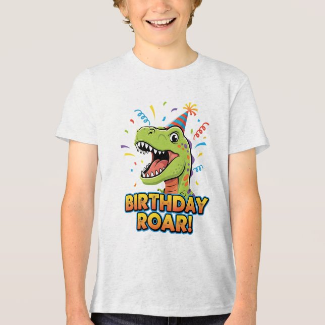Birthday Roar Cute Dinosaur Birthday Party Design (Frente)