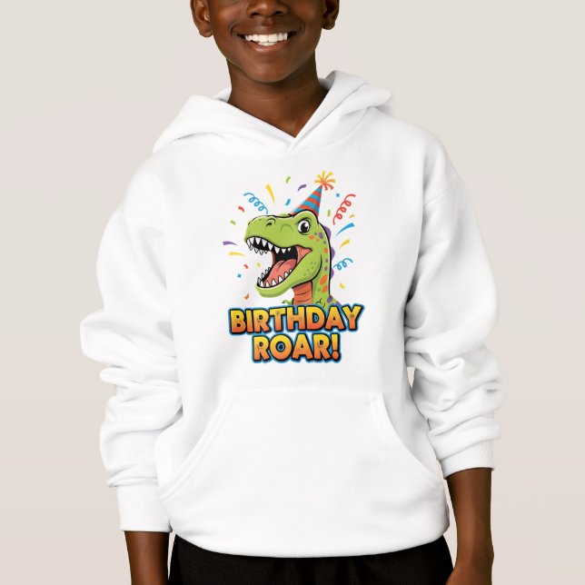 Birthday Roar Cute Dinosaur Birthday Party Design (Frente)