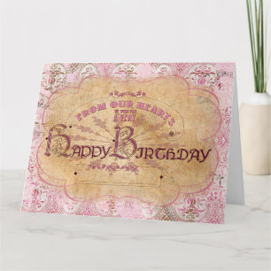 BirthdayVintageTypografia - Cartão Saudável