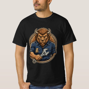 Bisão Mecânico Forte - Camiseta Búfalo Garage Chav