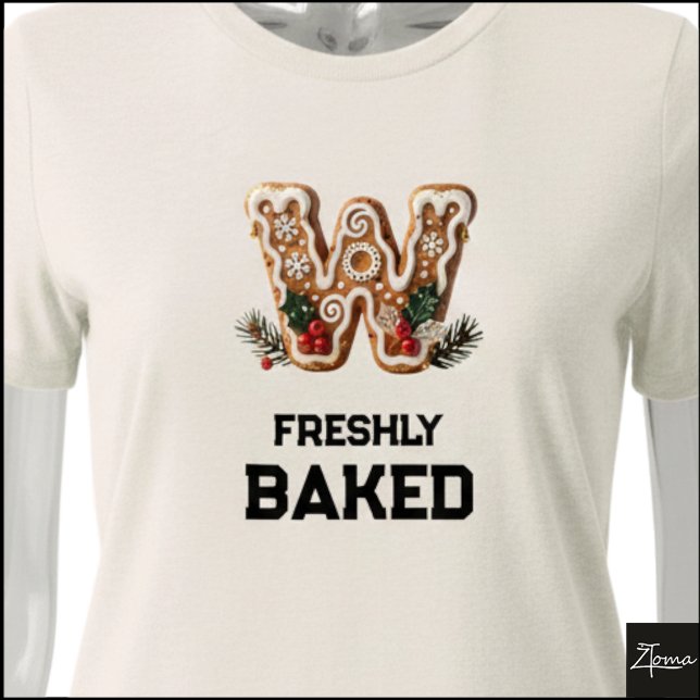 Biscoito de Gengibre Natal Letra Inicial W (Criador carregado)
