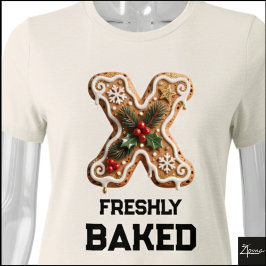 Biscoito de Gengibre Natal Letra Inicial X