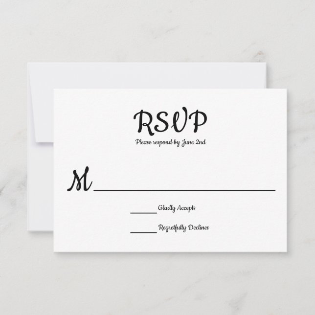 Biscoito Formal Simples Elegante - RSVP (Frente)