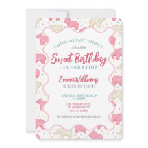 Biscoitos de animais Foscos Doce Convite de Aniver