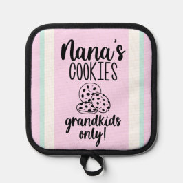 Biscoitos de Nana moderna, Oven Mitt e Potes