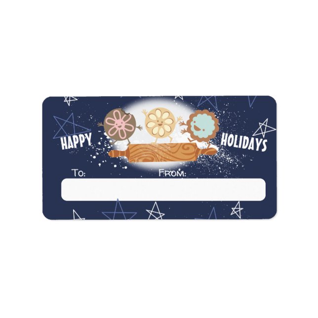 Biscoitos de Natal da cozinha do adesivo de presen (Frente)