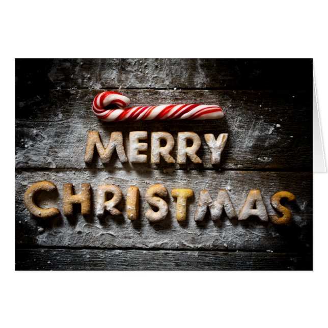 Biscoitos de Natal Feliz - Cartão Dobrado 4x5Chris (Frente horizontal)