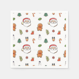 Biscoitos de Natal guardanapos