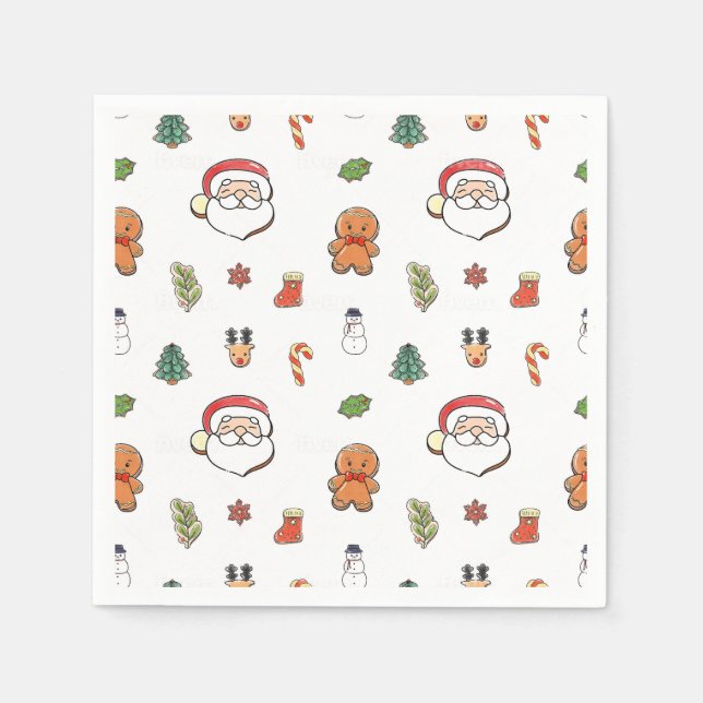 Biscoitos de Natal guardanapos (Frente)