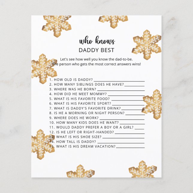 Biscoitos de Natal Que conhecem melhor o PAI (Frente)