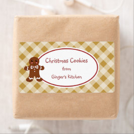 Biscoitos de Pão-de-Pão-de-Natal Bonito Etiquetas