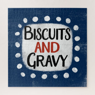 Biscoitos E Quebra-cabeça De Jigsera Gravy