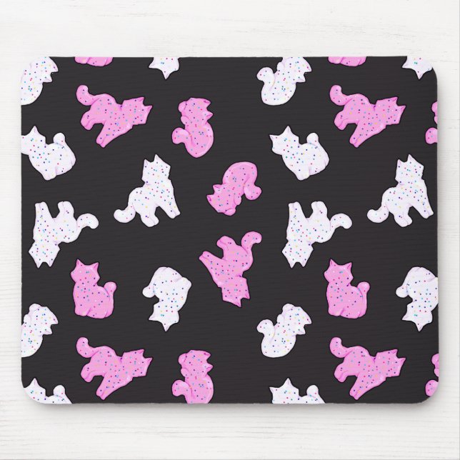 Biscoitos escuros Mousepad do gatinho (Frente)