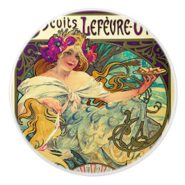 Biscoitos Lefevre-Utile por Alphonse Mucha (1896)