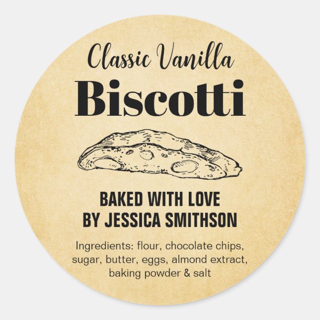 Biscotti Personalizado etiqueta BIS003brd (Frente)