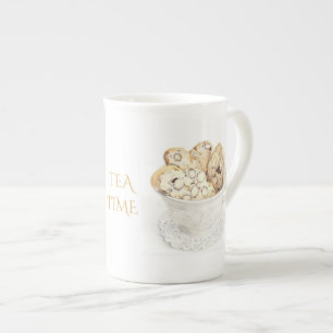 BISCOTTI "TEA TIME" Caneca de Porcelana Fina