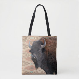 Bison Blanket Tote Bag