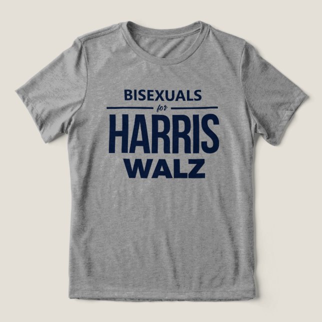 Bissexuais para Harris Walz (Design frontal)