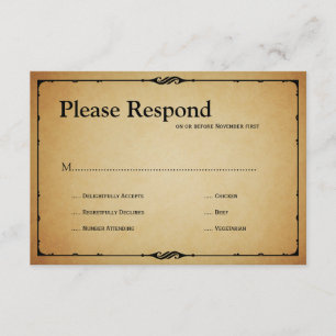 Bistro Wedding rsvp