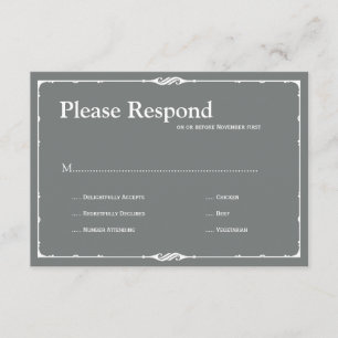 Bistro Wedding rsvp