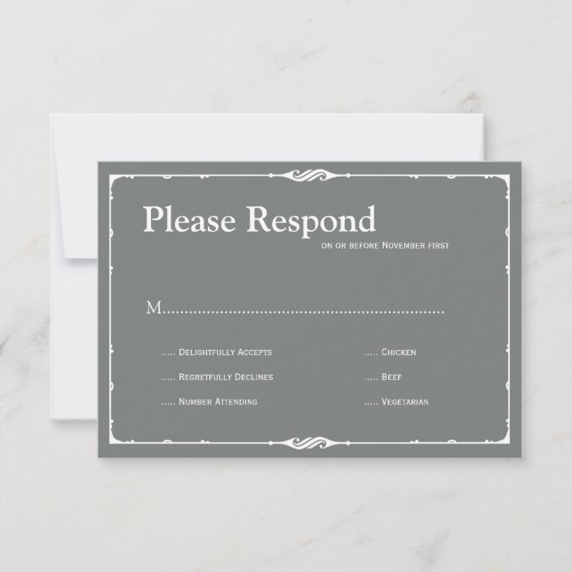 Bistro Wedding rsvp (Frente)