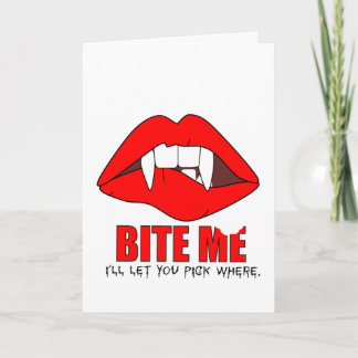 Bite-Me O Cartão De Halloween