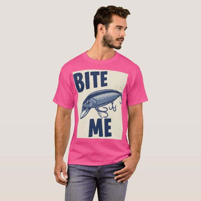 Bite-Me Pescarando Camisa De Lura (Frente Completa)