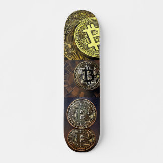 Bitmoney Art Design on Skateboard