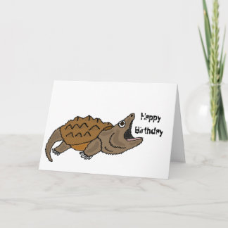 BJ - Cartão de Aniversário Engraçado De Tartaruga