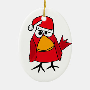 BJ enfeites de natal cardinais vermelhos do