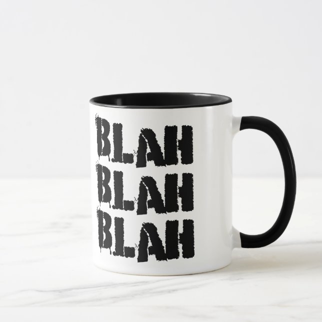 Blá - caneca de café blá (Direita)