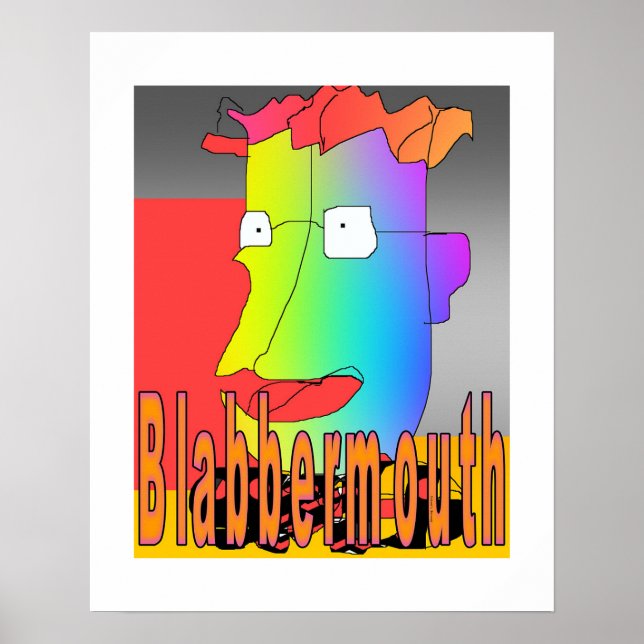 Blabbermouth Funny Poster (Frente)