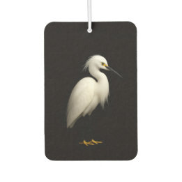 Black 4 Luxe Car Air Fresheners, Snowy Egret