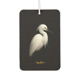 Black 4 Luxe Car Air Fresheners, Snowy Egret