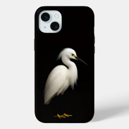 Black 4 Luxe, Elegant Snowy Egret