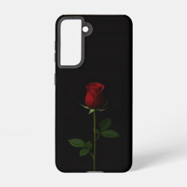 Black 4 Luxe  Galaxy S21 Case, Velvet Red Rose