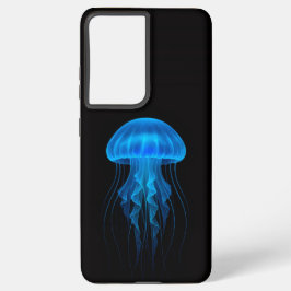 Black 4 Luxe Galaxy S21 Plus, Blue Jellyfish