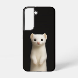 Black 4 Luxe Galaxy S22 Case, Stylish Ermine