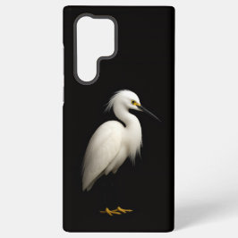 Black 4 Luxe Galaxy S22 Ultra, Snowy Egret